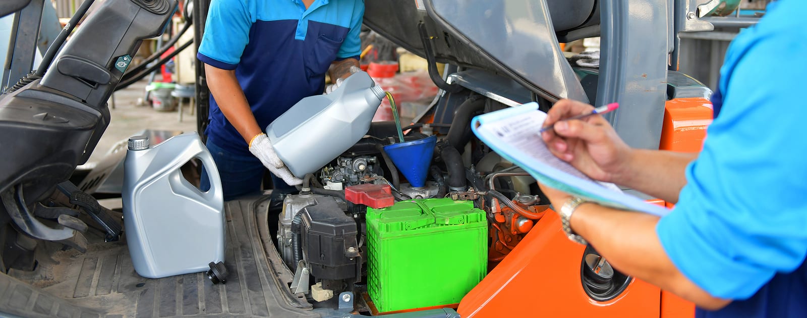 what does a forklift service include