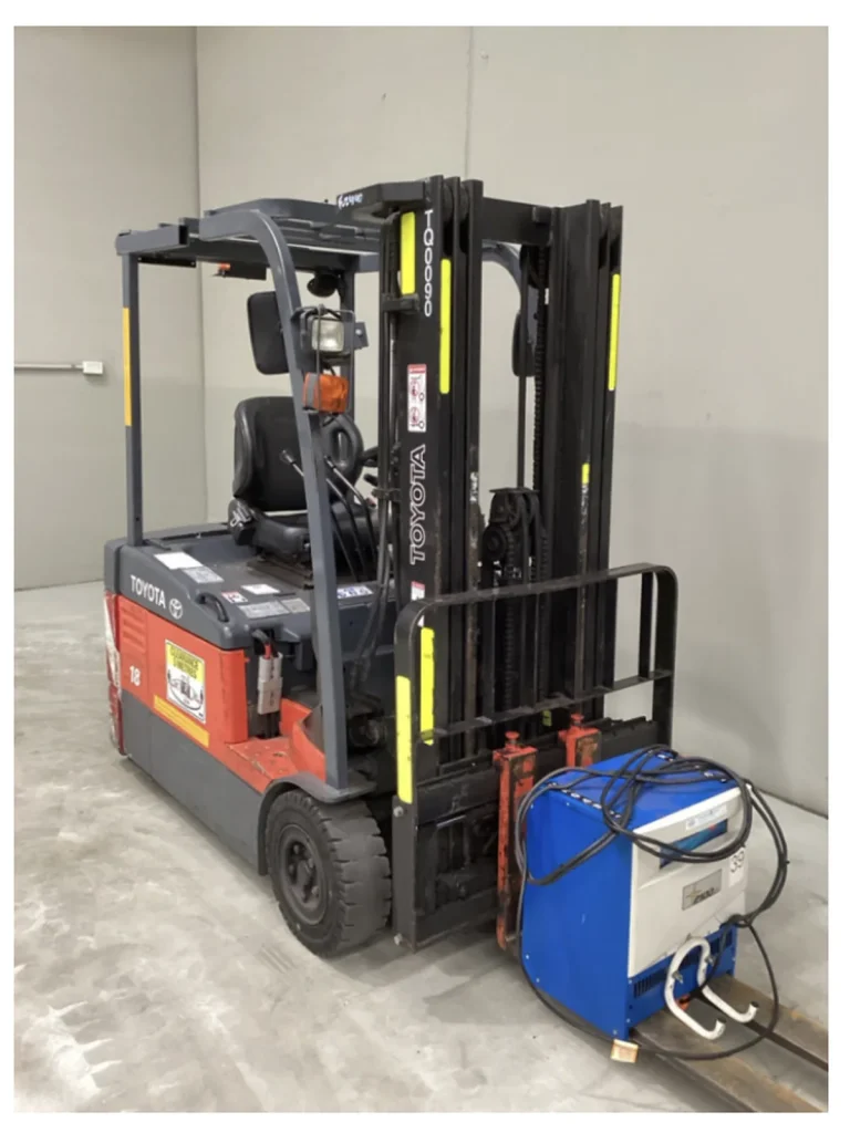 2017 Toyota 7FBE18 1.8T Electric Forklift – 4.3m Container Mast, Side Shift