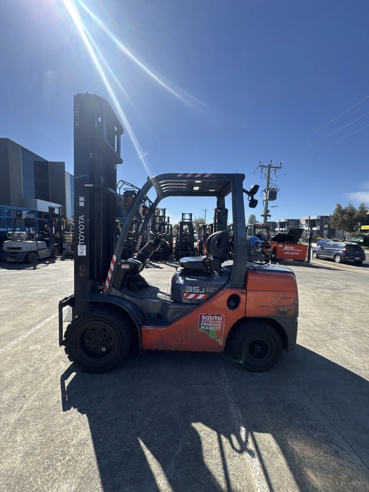 2018 Toyota 32-8FGJ35 3.5T LPG Forklift – Standard Mast