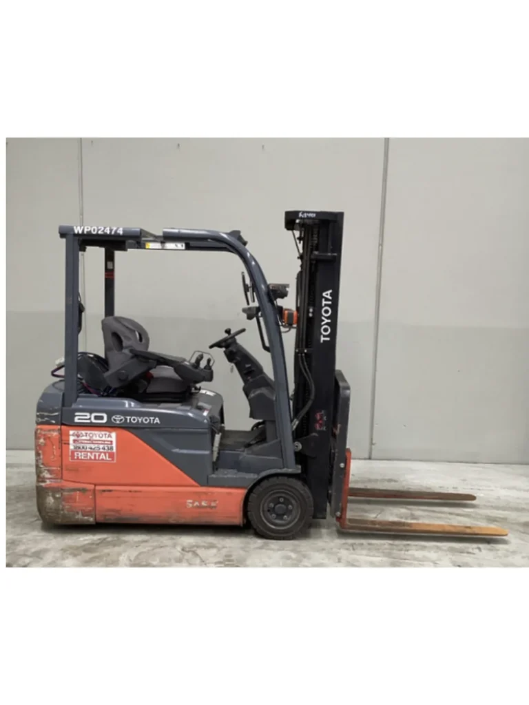 2020 Toyota 8FBE20 2.0T Electric Forklift – 4.7m Container Mast, Side Shift