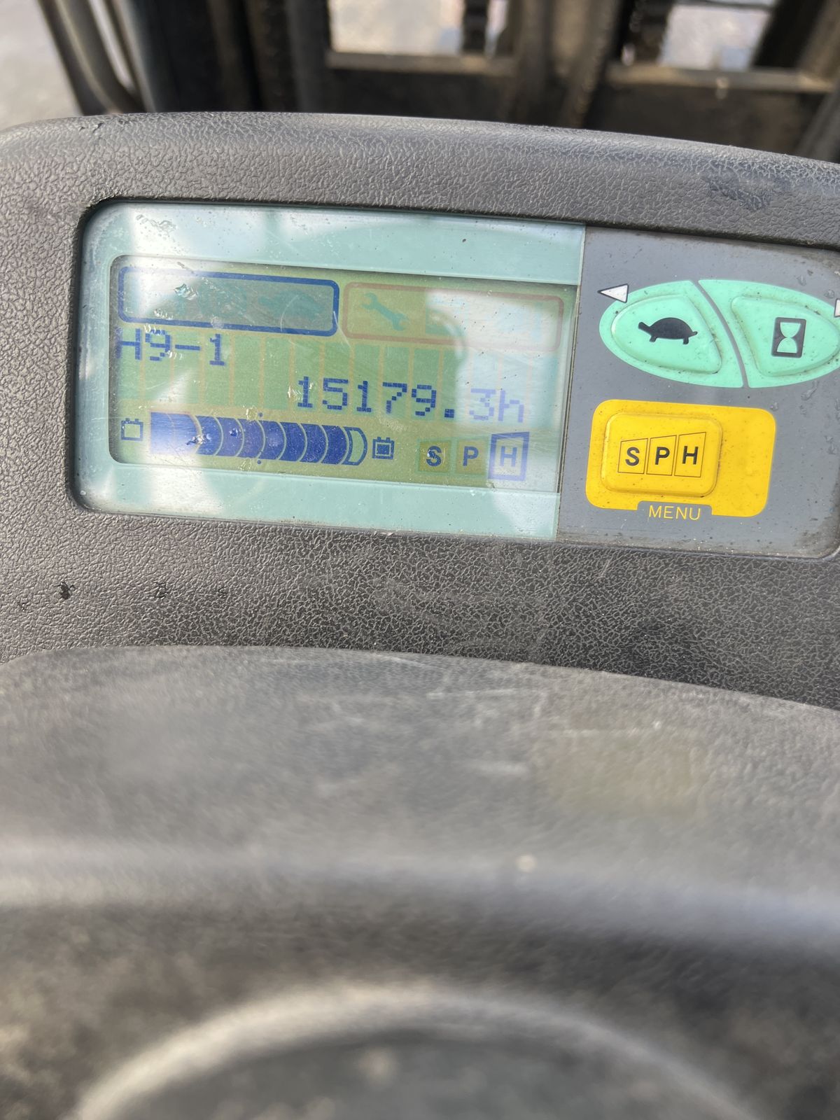 Used 2011 Toyota 7FBE18 1.8 tonne electric forklift with container mast, stock CE2074, photo 5