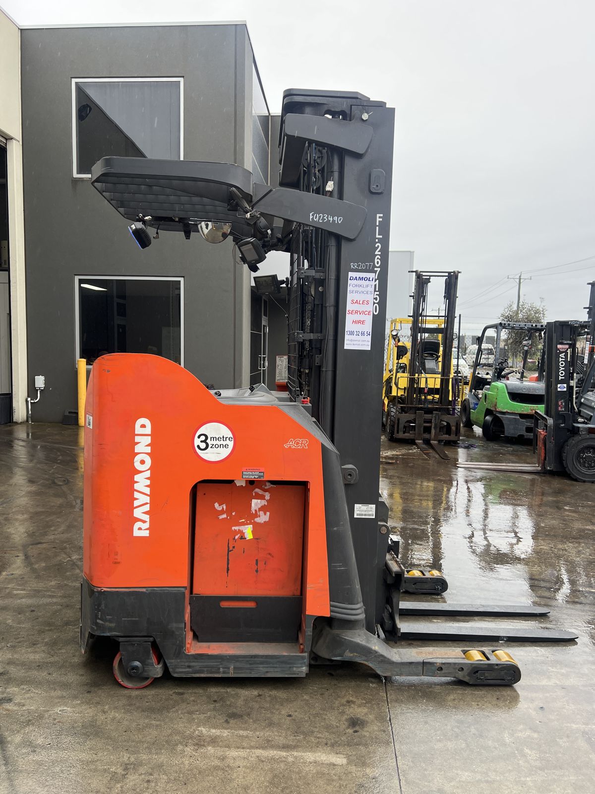 Used 2021 Raymond 770-R45TT 2.0 tonne electric reach truck with standard mast, stock RR2077, photo 4