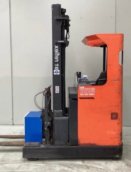 Used 2018 BT RRE160M 1.6 tonne electric reach truck with standard mast, stock RR2128
